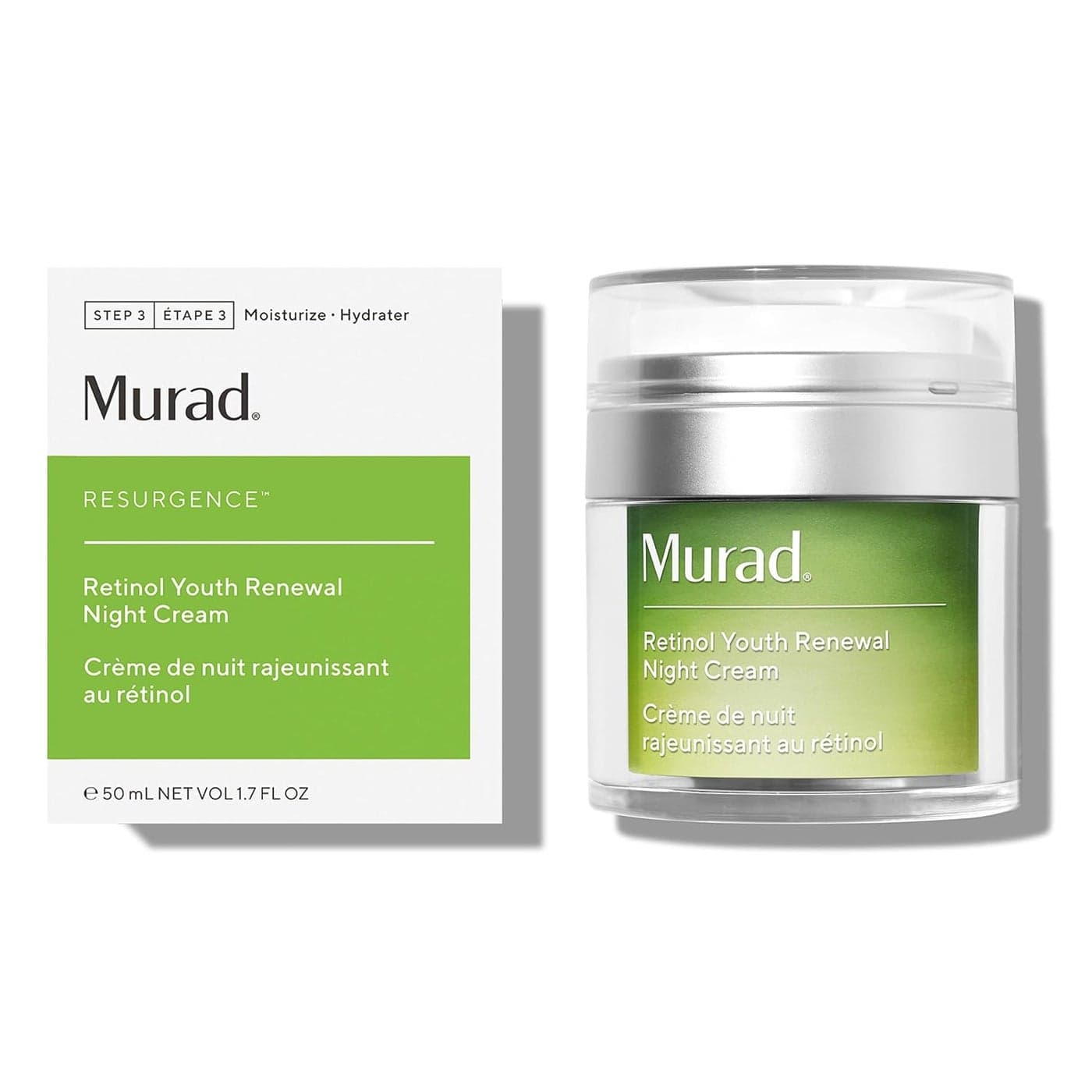 Murad Resurgence Retinol Youth Renewal Night Cream AntiAging Retinol Moisturizer for Wrinkles and Fine Lines Hydrating Firming and Smoothing Skincare Treatment 17 Fl Oz