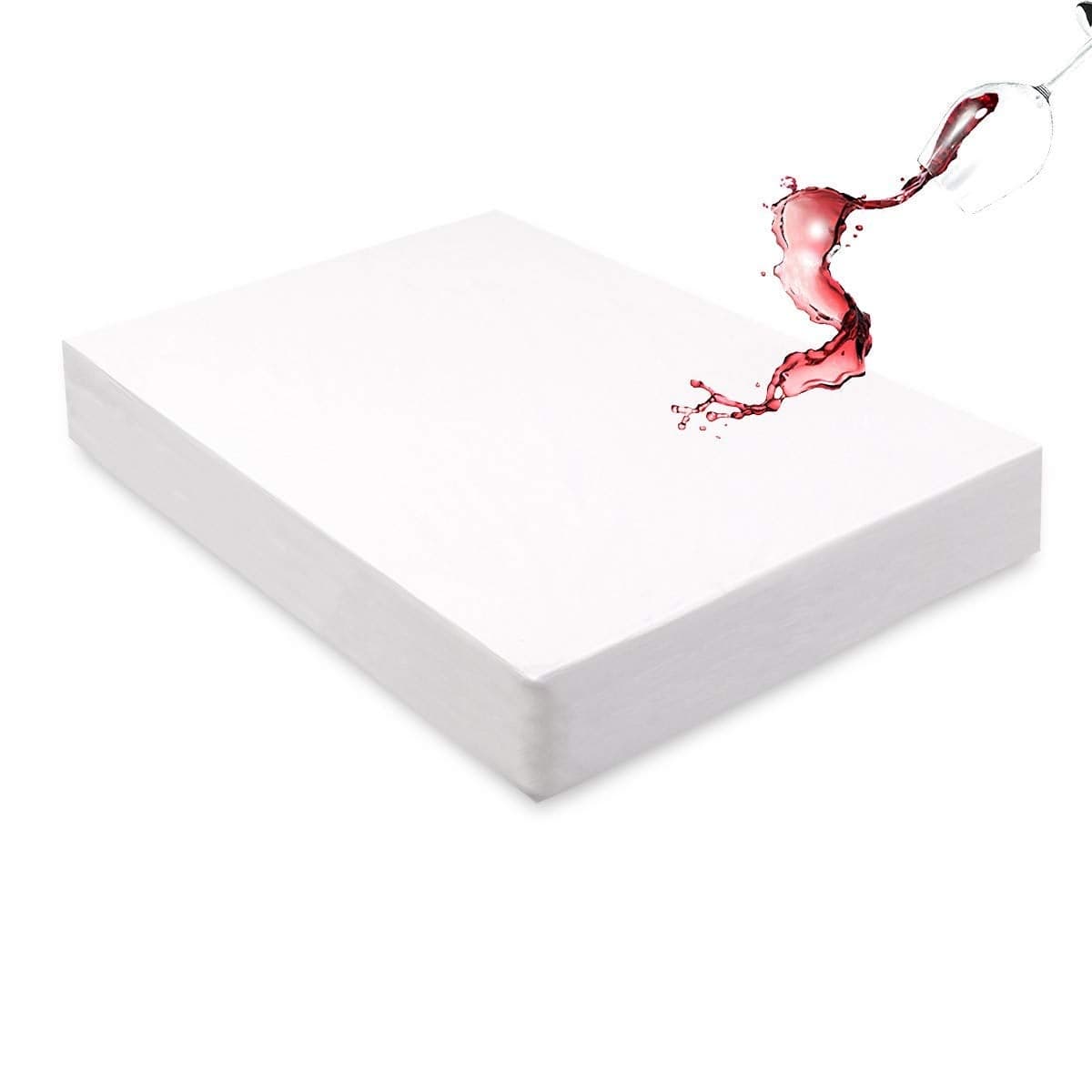 Mecerock Mattress Protector Breathable and Soft Waterproof Mattress Protector Mattress Cover Fitted to 18 Deep Mattress Cover Full Size Bed White
