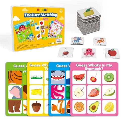 ArRuKi KIDS Magnetic Matching Game for Kids Ages 24 Feature Memory Game Toddler Learning Toy for Kids 3 4 5 Educational Toy Activities for Boy and Girl