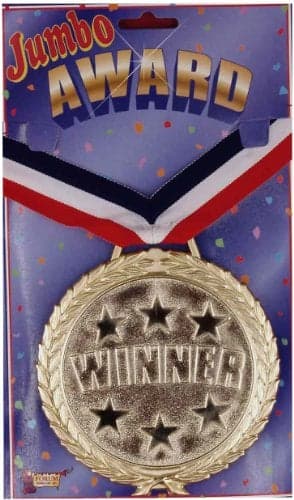 Forum Novelties Jumbo Award Winner Medallion Novelty Necklace
