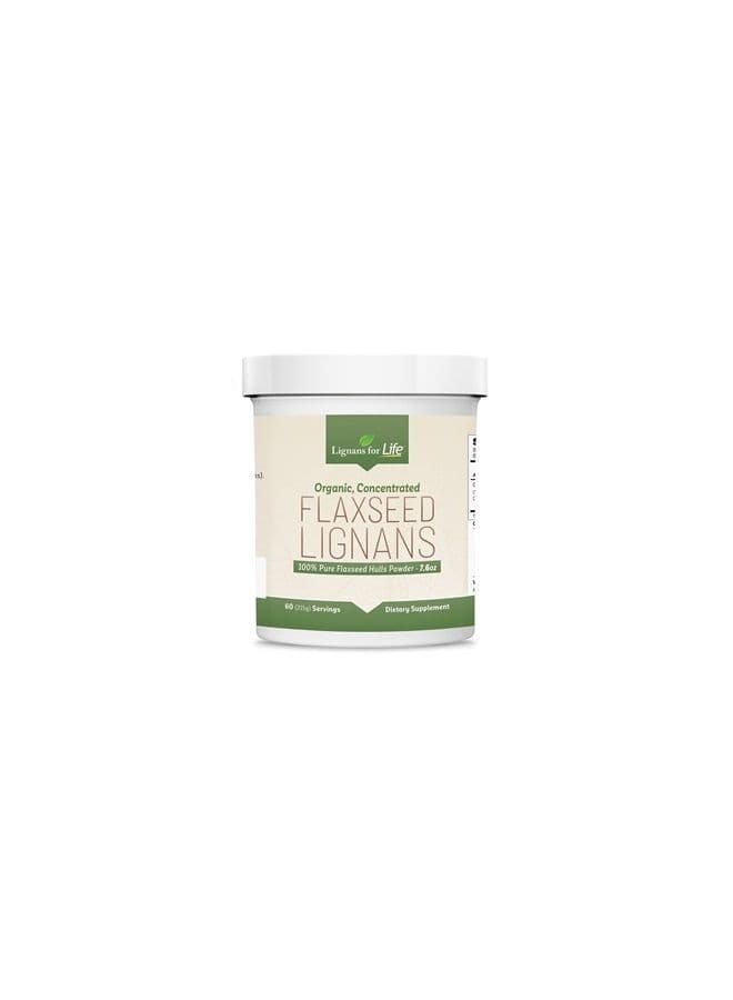 Flaxseed Hulls Bulk Powder, 60 Servings - USDA Certified Organic Flaxseed