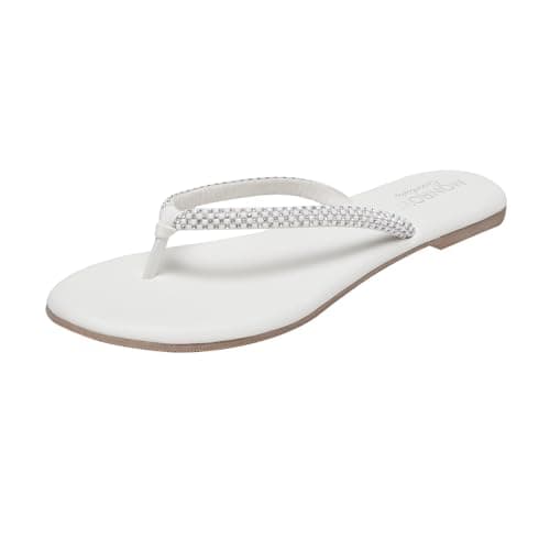 MONROW Fancy and Stylish Trendy and Lightweight Casual Regularwear Vegan Flats For Women and Girls White 5UK