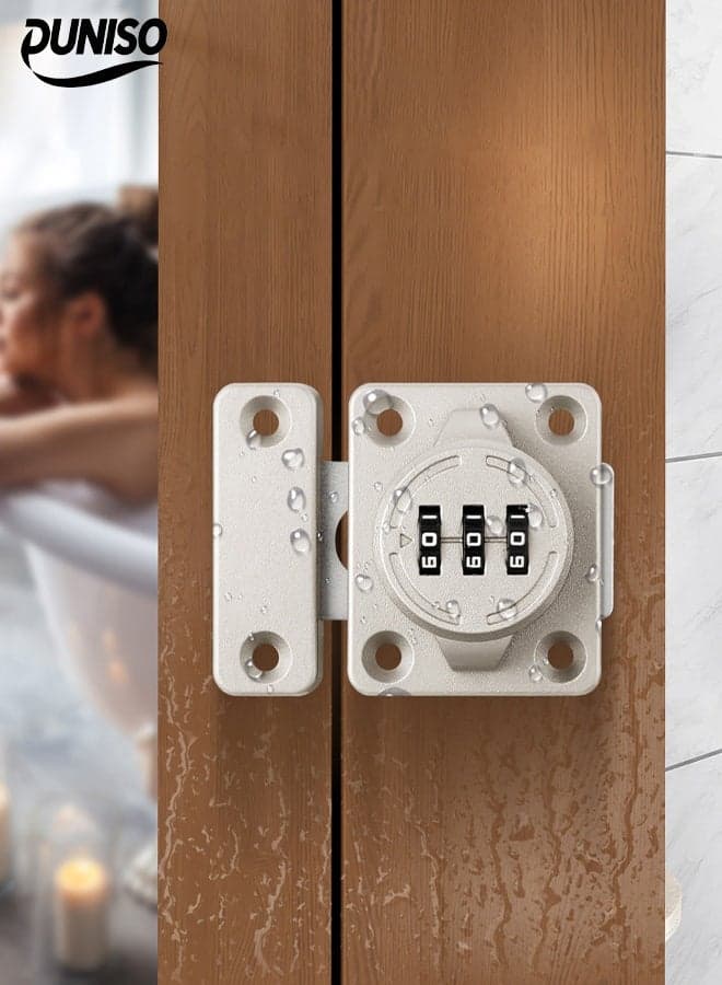 Cabinet Combination Lock,Bolt Combination lock,Gear Storage Password Lock, No Need for Keys, Secure Anti-theft,for Swinging Or Sliding Door Drawer Cupboard
