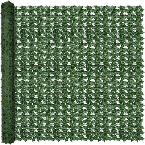 ODTORY Artificial Ivy Privacy Fence Wall Screen,80X120 in UV-Anti Faux Greenery Backdrop Ivy Vine Leaf Hedges Fence Panels for Patio, Balcony, Garden, Backyard Indoor Outdoor Green Wall Decor