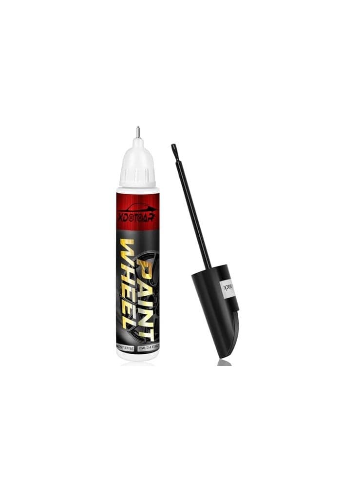 Matte Black Rim Touch Up Paint Efficient Wheel Paint Pen for Metal Also Match Flat Black Seamless Repair Car Faucet and More Color Accurate Long Lasting Adhension Quick Drying Easy to Use