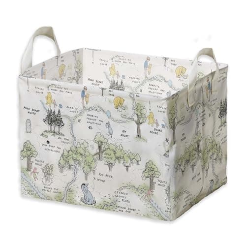 ZsaTuiy Winnie Nursery Baby Stuff Winnie Storage Basket Winnie Nursery Storage Baske Storage Basket With A Waterproof PE Coating Storage Baskets Suitable For Bathroom and Bedroom