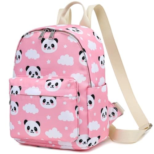 Yusudan Panda Mini Backpack for Women Girls Small Backpack Purse for Teens Kids School Travel Pink