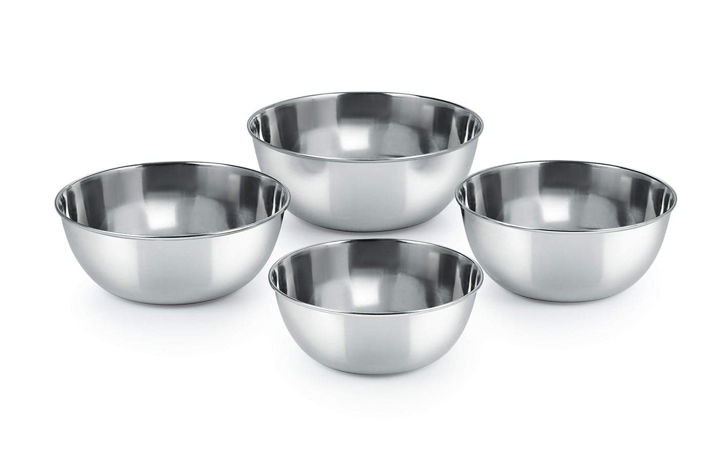 neelam Stainless Steel 6.5, 22 Gauge Prem 300 ml Vati, Set of 4, Dinner Bowl Katori Serving Vati, Durable Quality, Elegant, Perfect for Serving Snacks, Desserts, and Condiments, Sliver