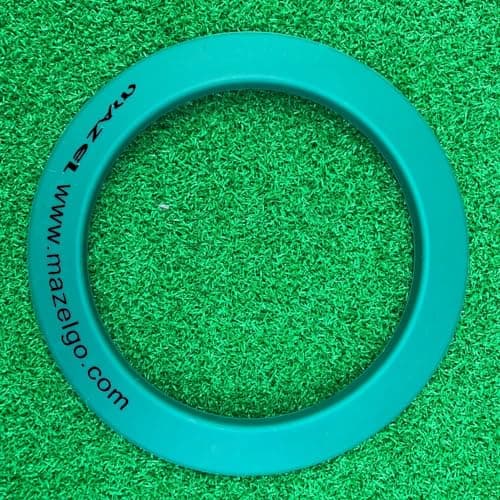 MAZEL Putting Cup/Ring - All-Direction Golf Practice Hole Trainer (Blue Ring)