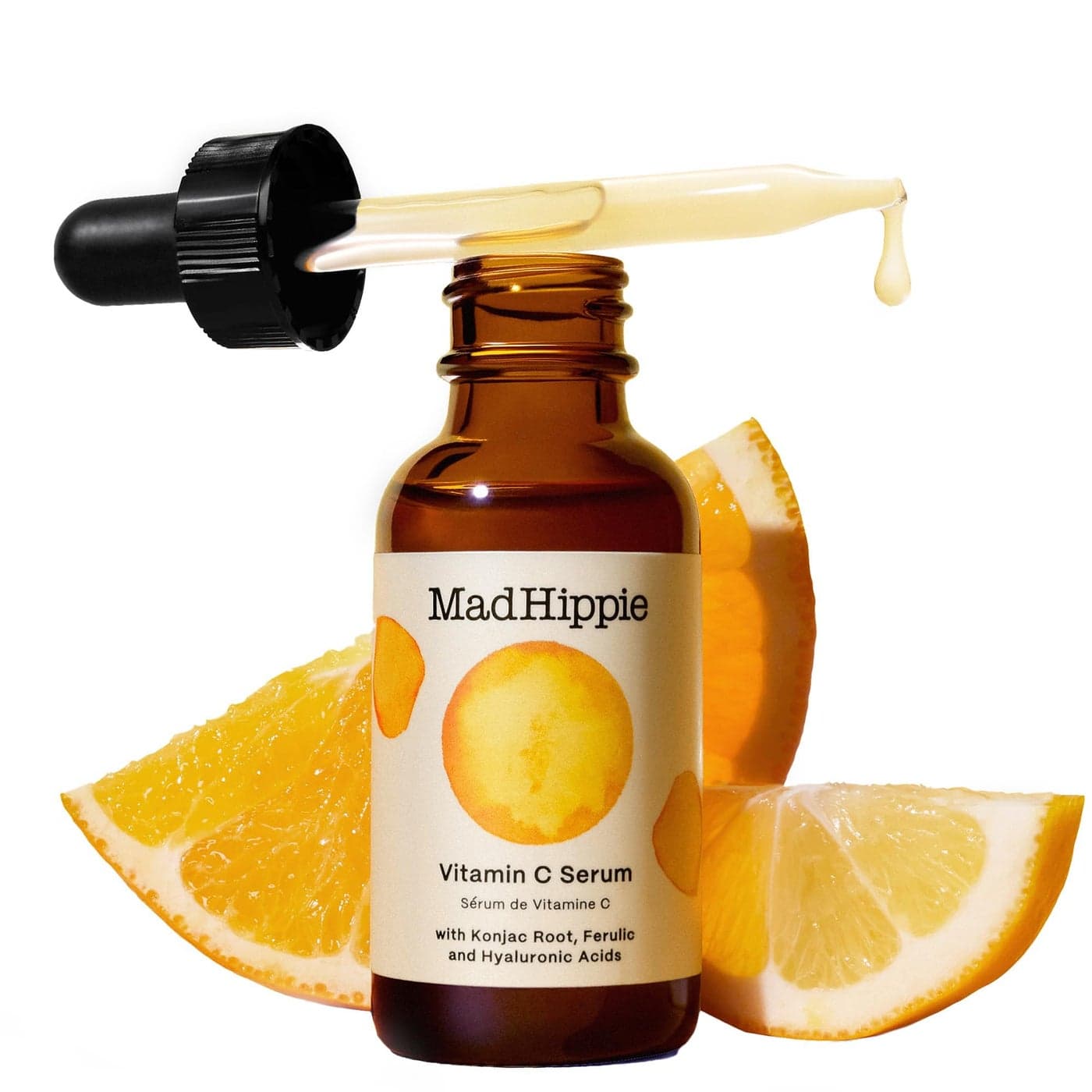 Mad Hippie Vitamin C Serum UltraHydrating with Hyaluronic Acid Ferulic Vitamin E AntiAging Glow Up Essentials CrueltyFree Skin Care 102 Oz