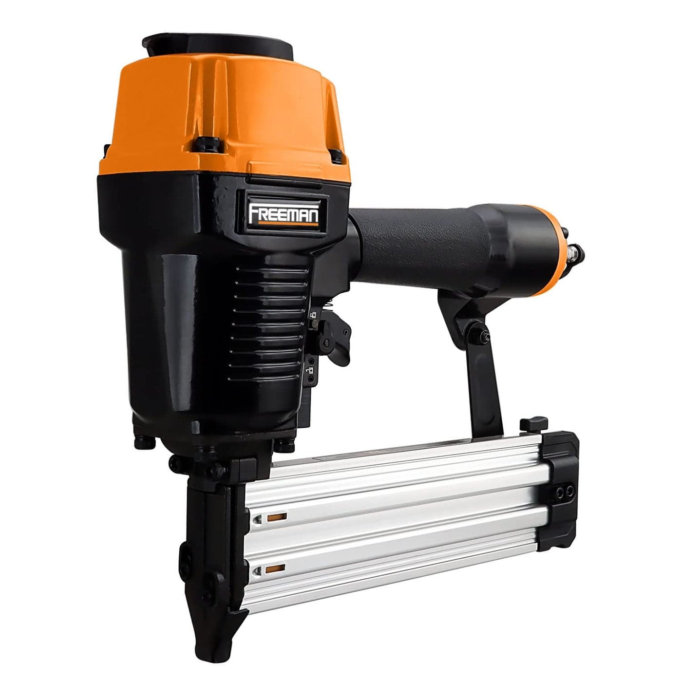 Freeman PCTN64 Pneumatic 14Gauge T Nailer 58212 Nails Heavy Duty Concrete Steel Nail Gun for Plywood Decking Furring Fencing Subflooring Siding and Soffits