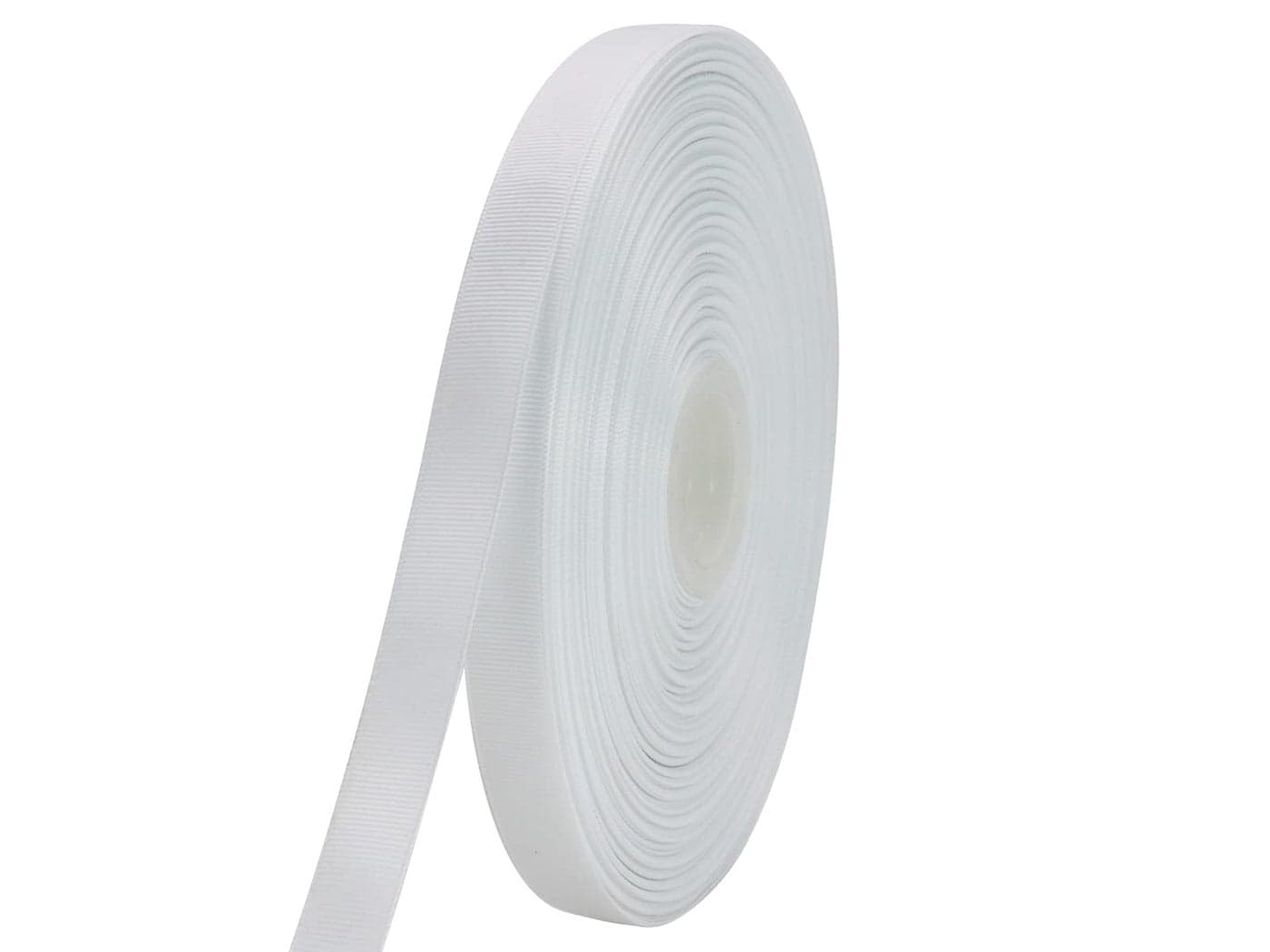 Jesep One Roll 100 Yards 58 Soild Grosgrain Ribbon Boutique Gift Wrapping Package Ribbon DIY Crafts Bow Hair Headband Accessories Assorted Ribbon 2958 15mm White