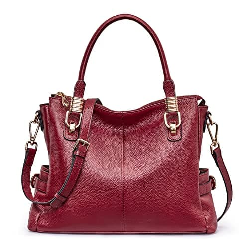Kattee Women Genuine Leather Purses and Handbags Satchel Tote Shoulder Bag