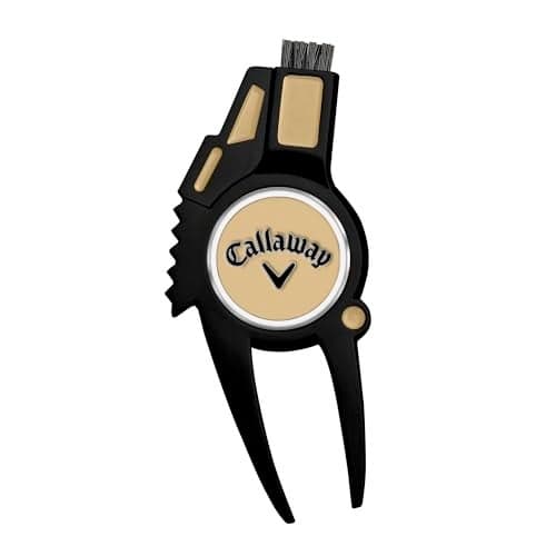 Callaway 4in1 Golf Divot Repair Tool BlackGold