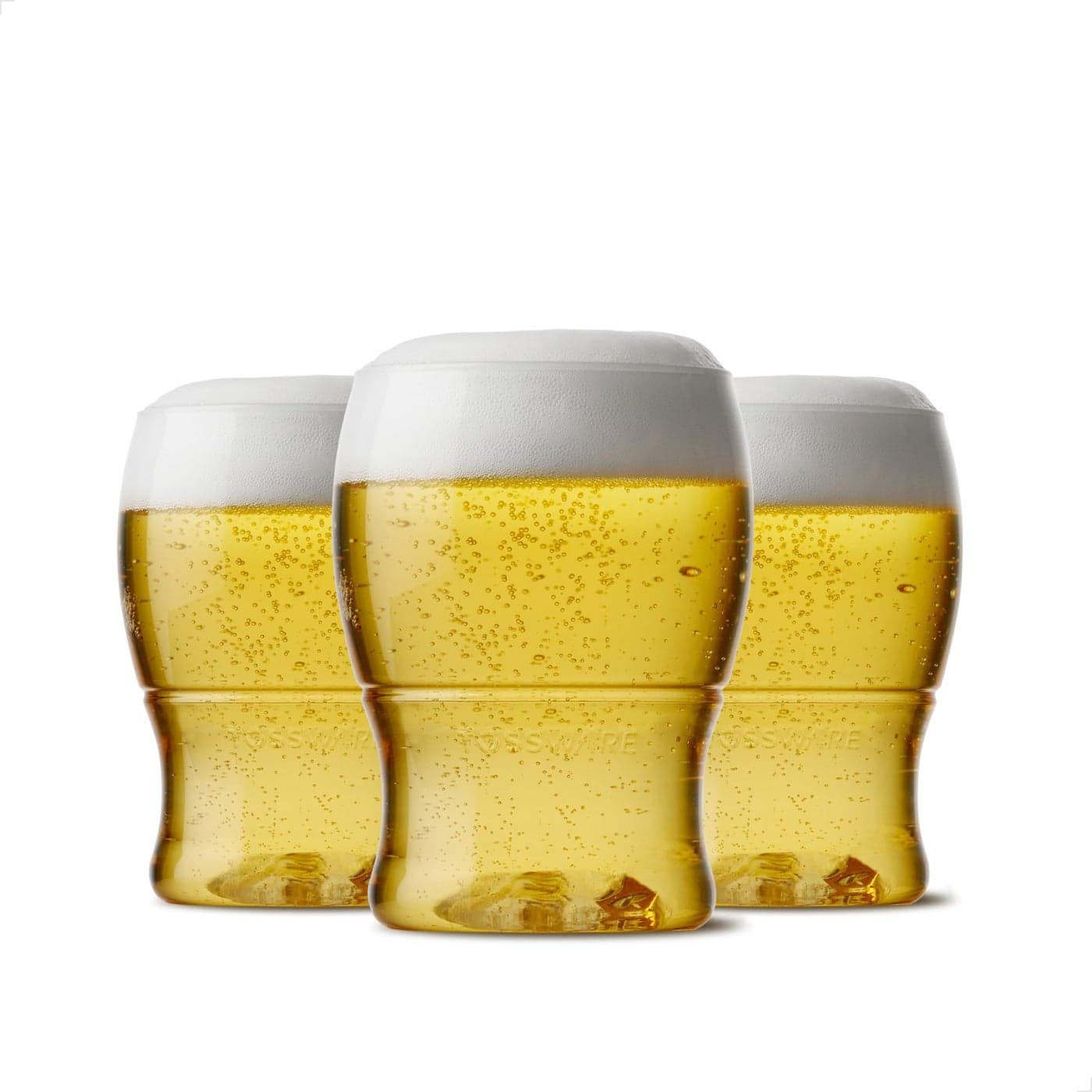 TOSSWARE POP 7oz Pint Mini SET OF 48 Premium Quality Recyclable Unbreakable Crystal Clear Plastic Beer Glasses 48 Count Pack of 1