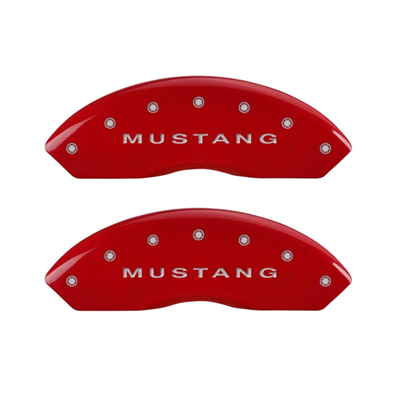 MGP Caliper Covers Brake Caliper Covers 20052009 Ford Mustang 10197s Front and Rear Set MustangGT Logo Red