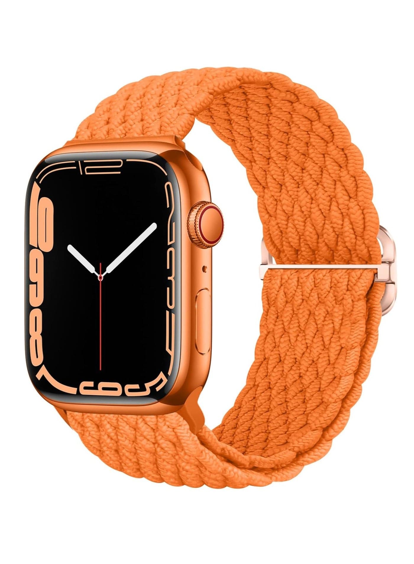 Stretchy Solo Loop Compatible with Watch Band 49mm 46mm 45mm 44mm 42mm 41mm 40m 38mm for Women Men,Sport Breathable Nylon Braided Wristband for iWatch Series 10 9 8 7 6 SE 5 4 3 Ultra 2 1