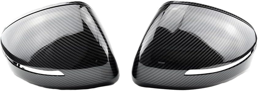 QKLsudua Carbon Fiber Pattern Rearview Mirror Housings for Audi TT MK2 8J R8 2007-2014