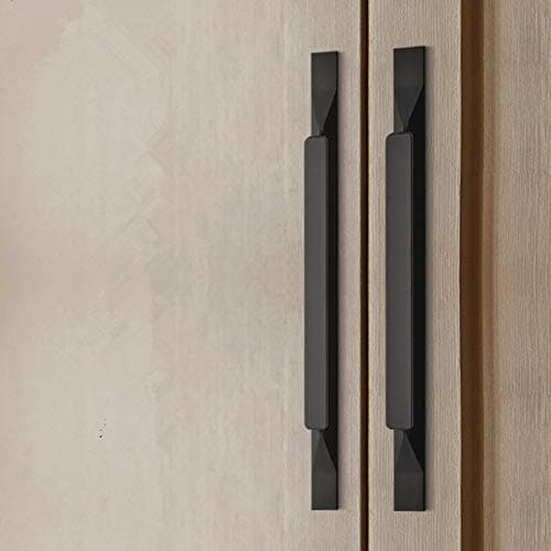 Shozafia Kitchen Cabinet Pulls - Black Cabinet Handles - 5 Pack Long Cabinet Hardware for Drawers Dresser Furniture Pulls (7.56 inches Hole Center -11.81 inches Length)