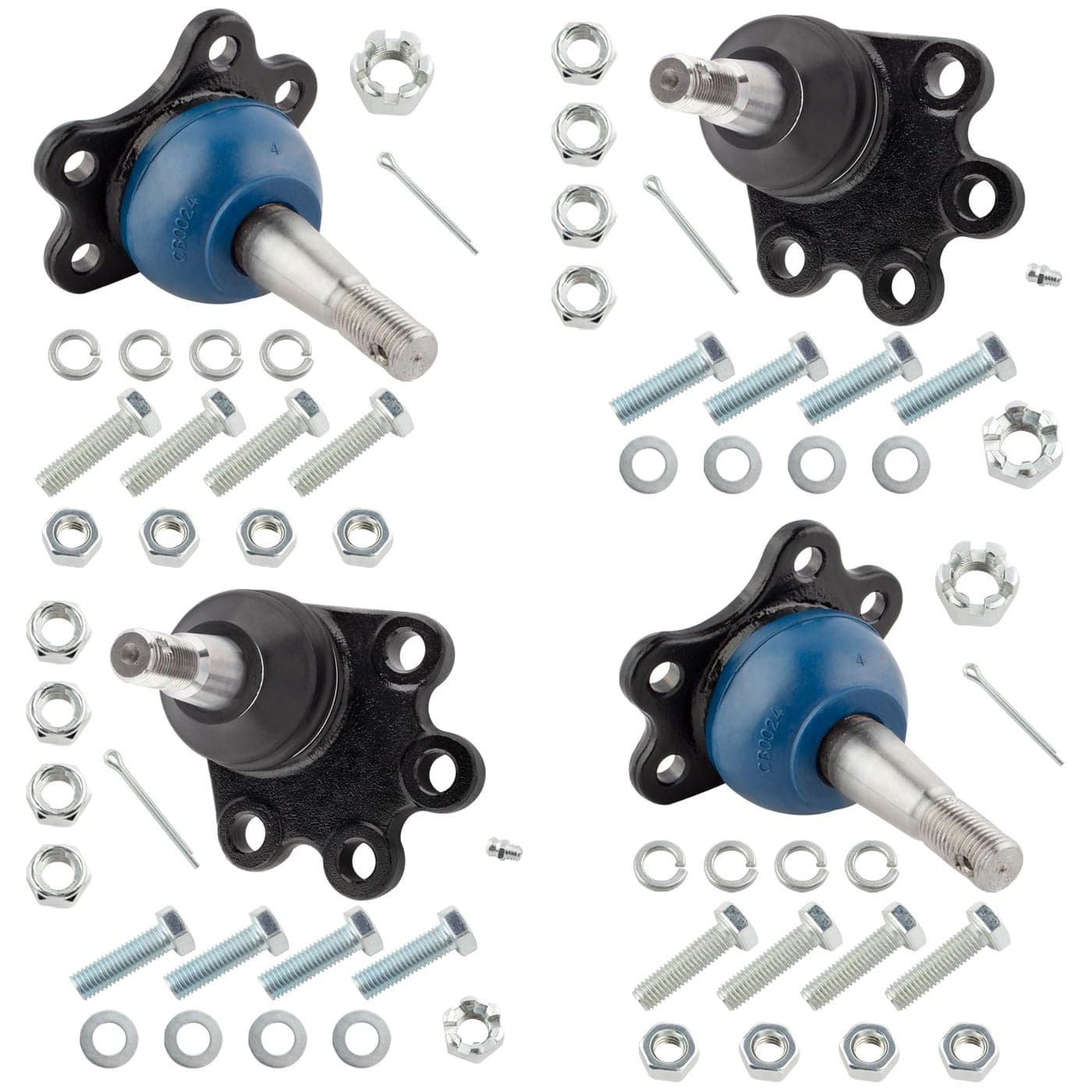 BOXI Set of 4 K6291 K6292 Front Upper Lower Ball Joints Fits for GMC Safari 19902005 Yukon 19921996 for Chevrolet Astro Blazer K1500 K2500 Suburban 19882005 Tahoe 1995 4WD MODELS ONLY