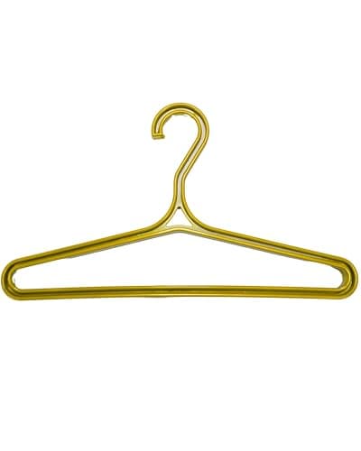 Scuba Choice Yellow Hanger for Wetsuit and Dry Suit Heavy Duty Durable Plastic BCD Storage Drying Organizing Dive Gear Holder Travel-Friendly - Made in Taiwan (17"x10"x2")