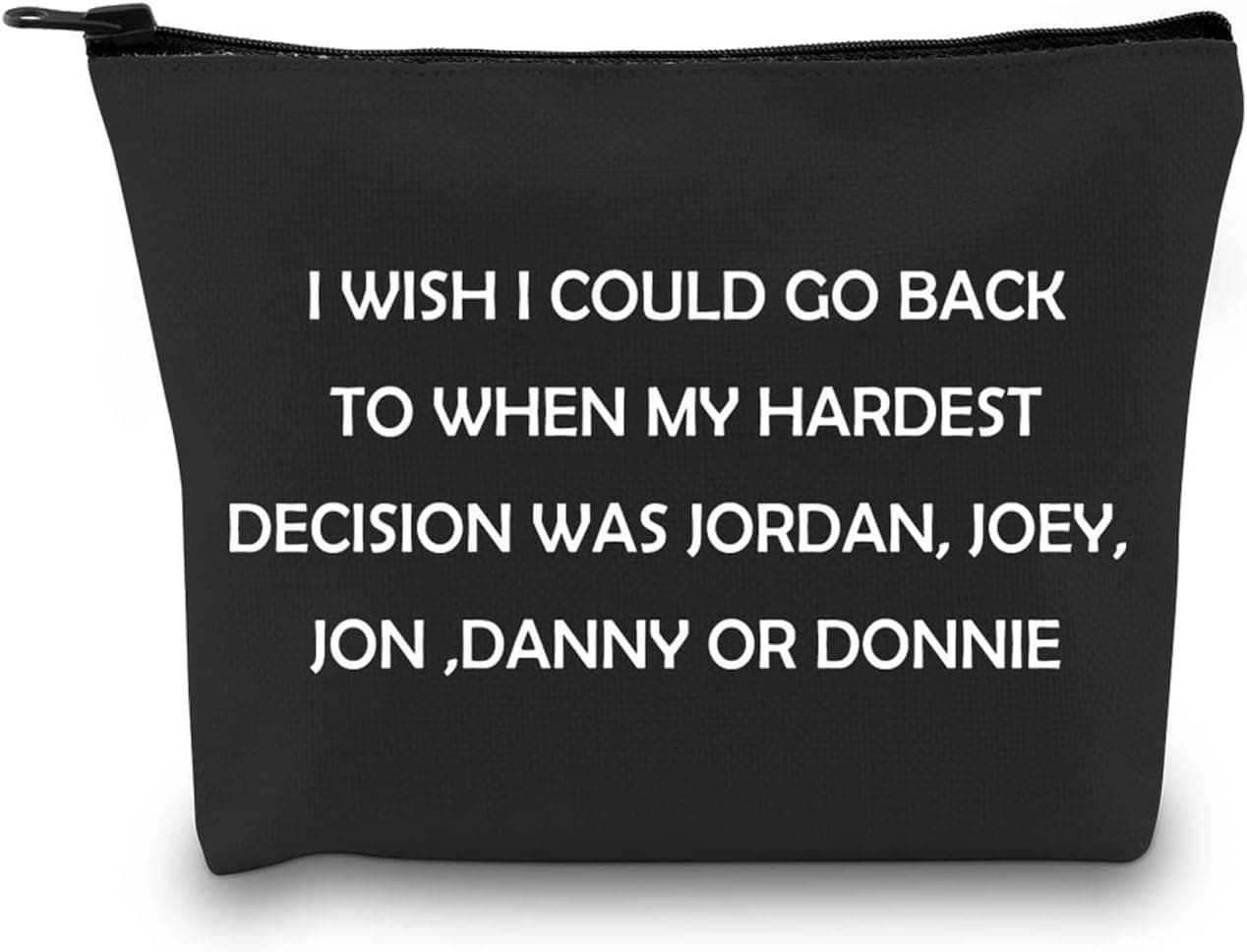Music Group Inspired Gift Music Band Fan Gift Zipper Pouch Celebrity Gift Makeup Bag for Music Lovers(On Block Bag)