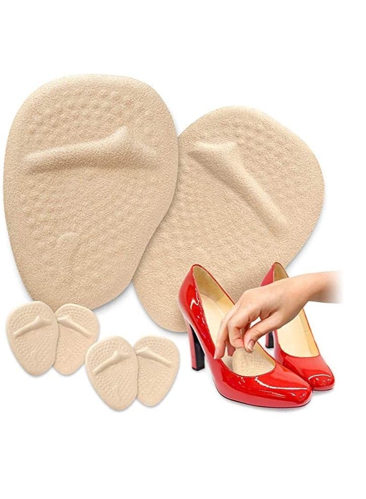 Metatarsal Pads, Gel Sleeves Forefoot Pads, Ball of Foot Cushions Shoe Inserts for High Heels Comfort. Slide-Proof, Reusable Feet Pad Shoe Insoles for All Day Pain Relief (3Pcs)
