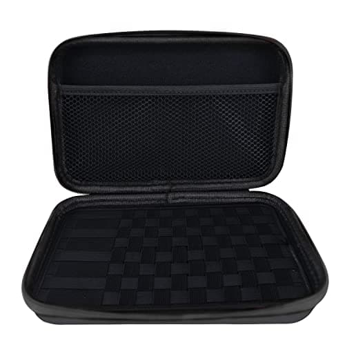 Wolfteeth 8 inch Case Black Hard Shell Pouches Supplies Organized Accessories Bag Fits Coils Valentines Day Gifts for Him Men (Empty Case Only) Black Zipper 122615