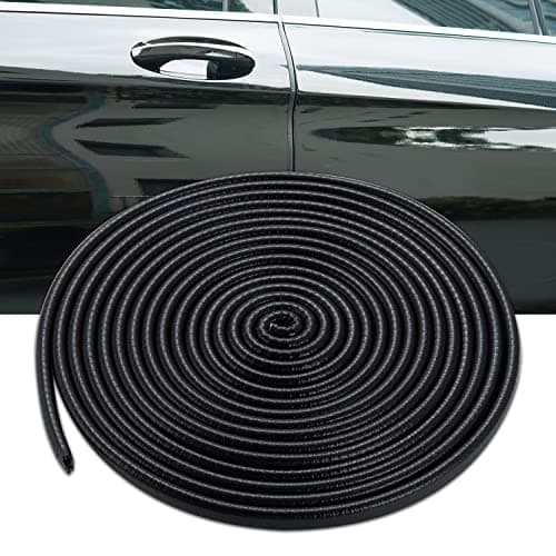 MRCPRIAN Car Door Edge Protector Glueless Rubber Door Edge Protector Rubber U Shape Car Accessories for Sedan Truck SUV ATV Boat (Black, 32.8FT)