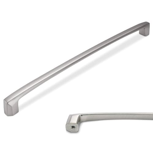 POVEFONK 6 Pack 15 inch Brushed Satin Nickel Kitchen Cabinet Handles Cabinet Pulls Sliver Drawer Pulls Kitchen Cabinet Hardware Handles Dresser Handles
