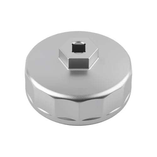 YGDMD 74mm 14 Flute Oil Filter Wrench with 38 Drive PortHeavy Duty Oil Filter Removal Tool Compatible with VW Audi Mazda Ford Porsche Mercedes BenzAntiSlip Oils Filters Socket