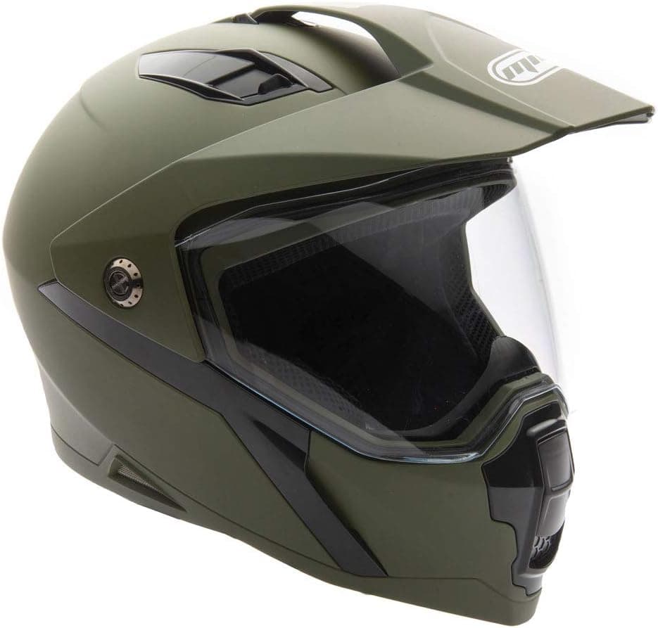 MMG Dual Sport Off Road Motorcycle Helmet with Flip-Up Visor - Model 23