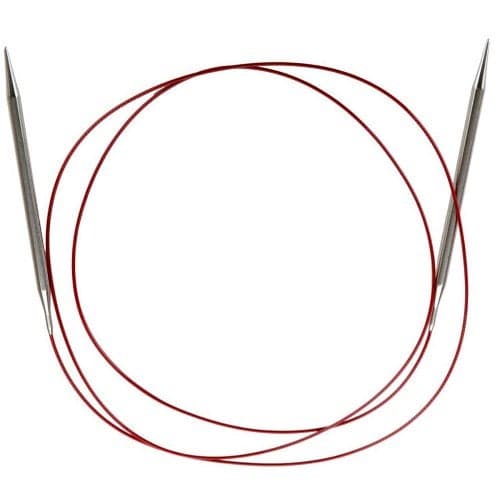 ChiaoGoo Red Lace Circular 60 inch (152cm) Stainless Steel Knitting Needle Size US 11 (8mm) 7060-11