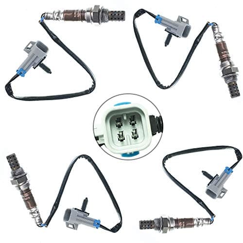higherbro 4PCS Oxygen O2 Sensor 1 & 2 for 2000 2001 2002 GMC Yukon 4.8L/5.3L; 2000-2002 Yukon XL 1500 5.3L Upstream + Downstream Only fit Canada Built Vehicle