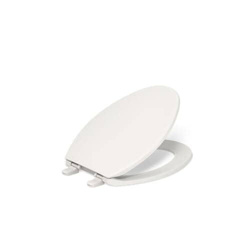 KOHLER K-4774-96 Brevia Elongated Toilet Seat with Quick-Release Hinges And Quick-Attach Hardware For Easy Clean, Biscuit