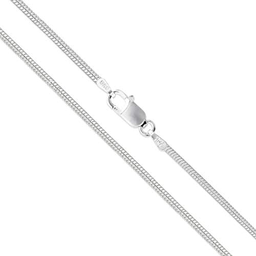 Sterling Silver Magic Snake Chain 1mm Solid 925 Italy New Brazilian Necklace 24"
