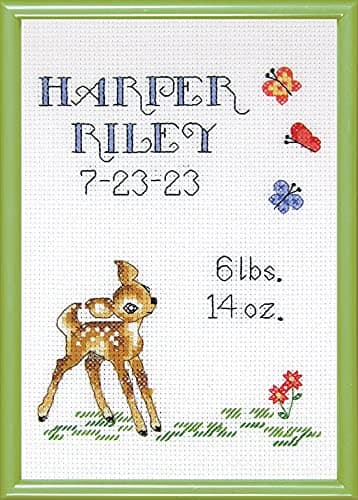 Tobin Janlynn Counted Cross Stitch Kit Multicolor White