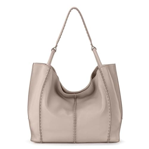The Sak Los Feliz Large Tote Bag - Premium Leather Handbag With Stylish Design For Everyday, Travel, Beach Bag - Roomy, Durable, Lined Purse With Shoulder Bag Strap, Zipper Pocket