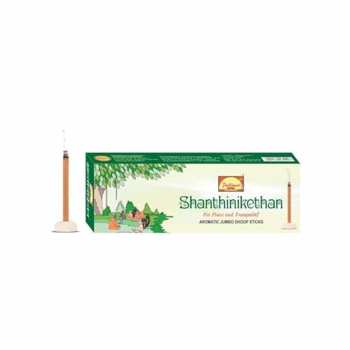 Parimal Shantinikethan Jumbo Dhoop Sticks | Pack of 12-25 Grams X 12 = 300 G | Aromatic Jumbo Dhoop Sticks |
