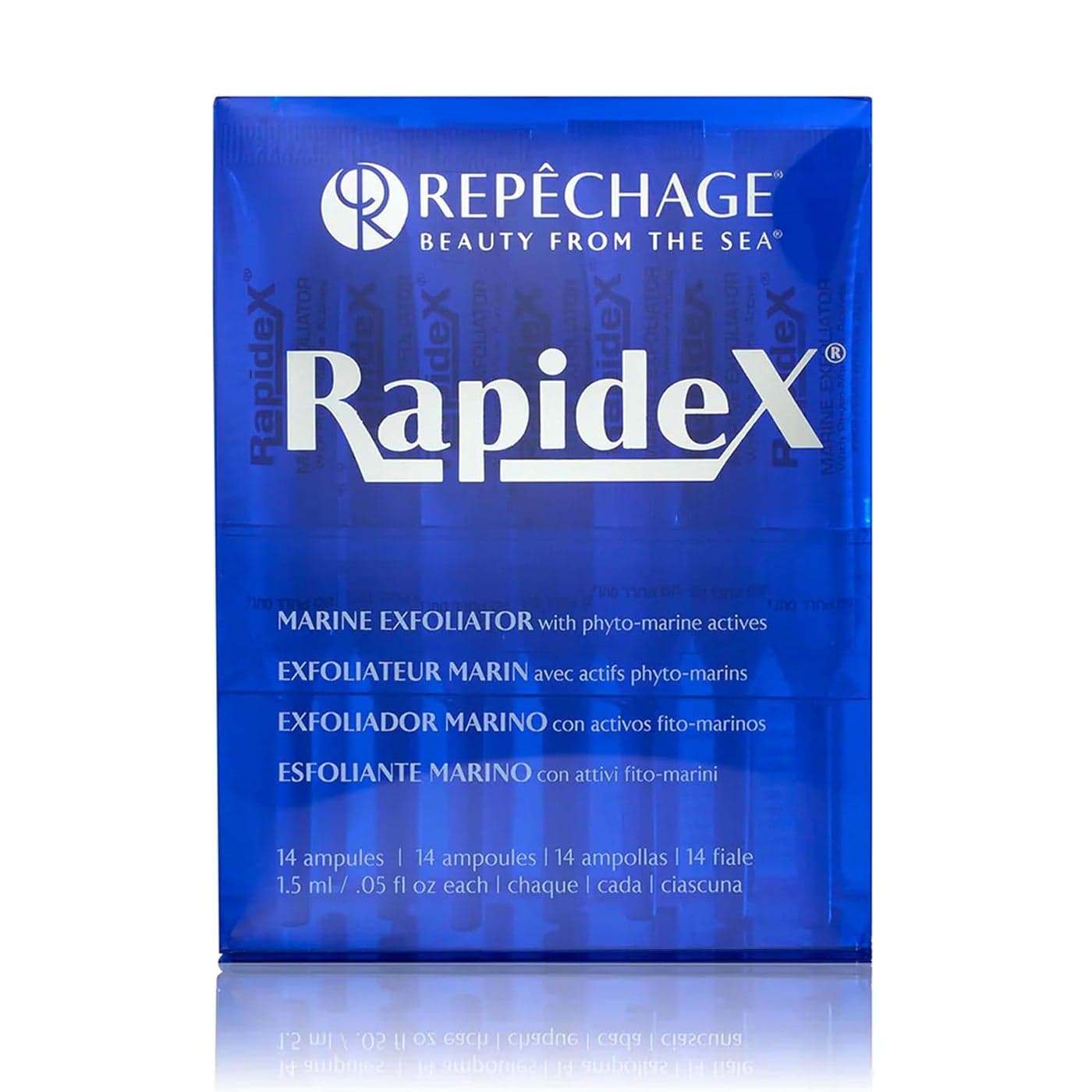 Repechage Rapidex Marine Exfoliator Natural Facial Exfoliating Scrub with Glycolic Alpha Hydroxy Acids Deep Pore Cleansing Gentle Face Exfoliator for AntiAging