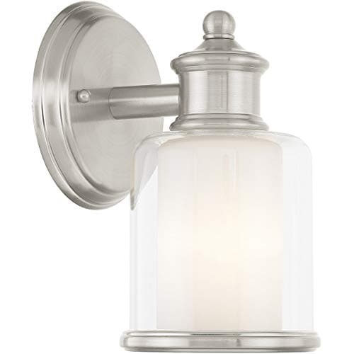 Livex Lighting 40211-91 Middlebush Brushed Nickel 1 Light Wall Sconce