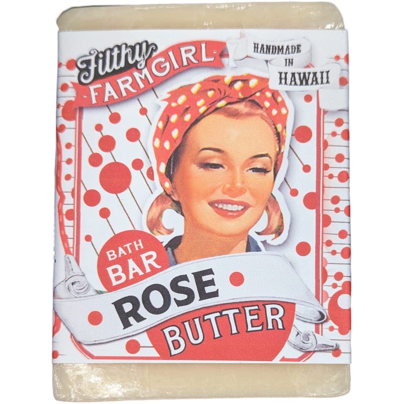 Rose Butter Bath Bar All Natural Rose Soap Bar White