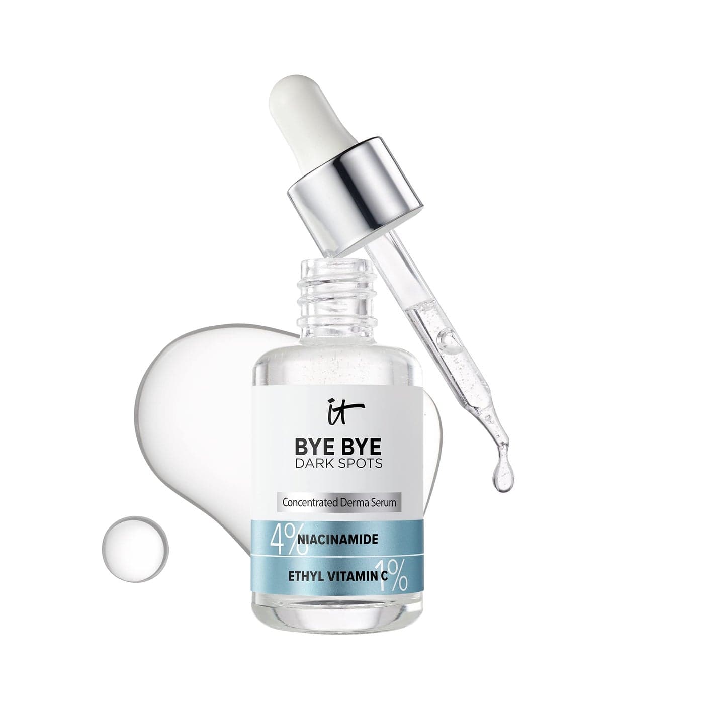 IT Cosmetics Bye Bye Dark Spots 4 Niacinamide Serum Visibly Reduces Dark Spots Improves Skin Clarity In 8 Weeks Facial Serum with 1 Ethyl Vitamin C For All Skin Types 1 Fl Oz