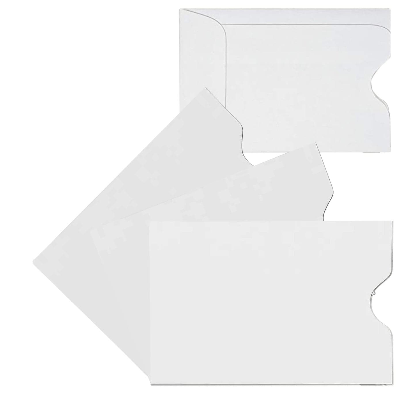 Minas Envelope 500 Key Card HolderCredit Card ProtectorGift Card Sleeve Plain White 238 x 312 500 Sleeves