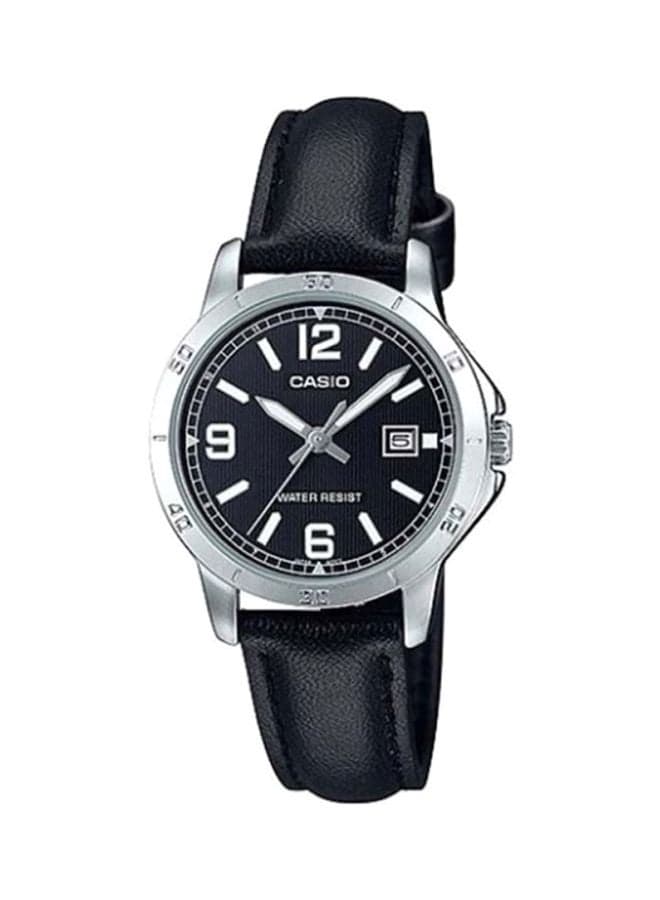 Women Leather Analog Wrist Watch LTP-V004L-1BUDF