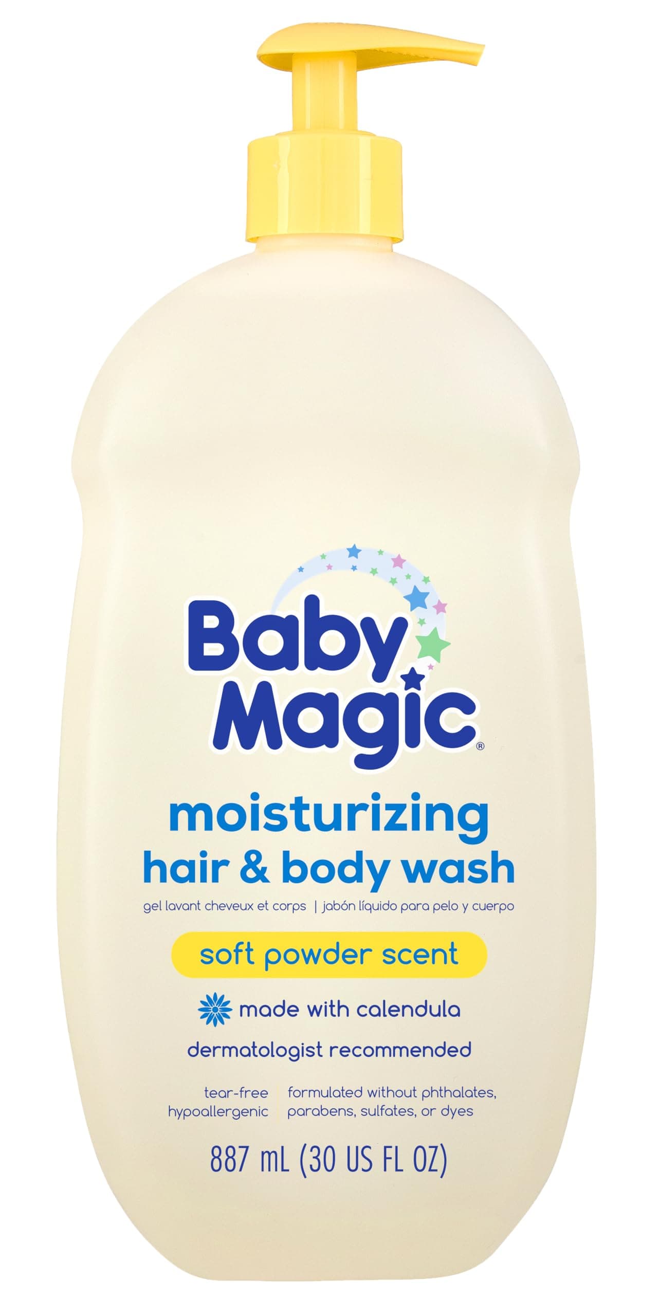 Baby Magic Moisturizing Hair Body Wash Specially Formulated for Babys Delicate Skin TearFree Calendula Coconut 30 fl oz