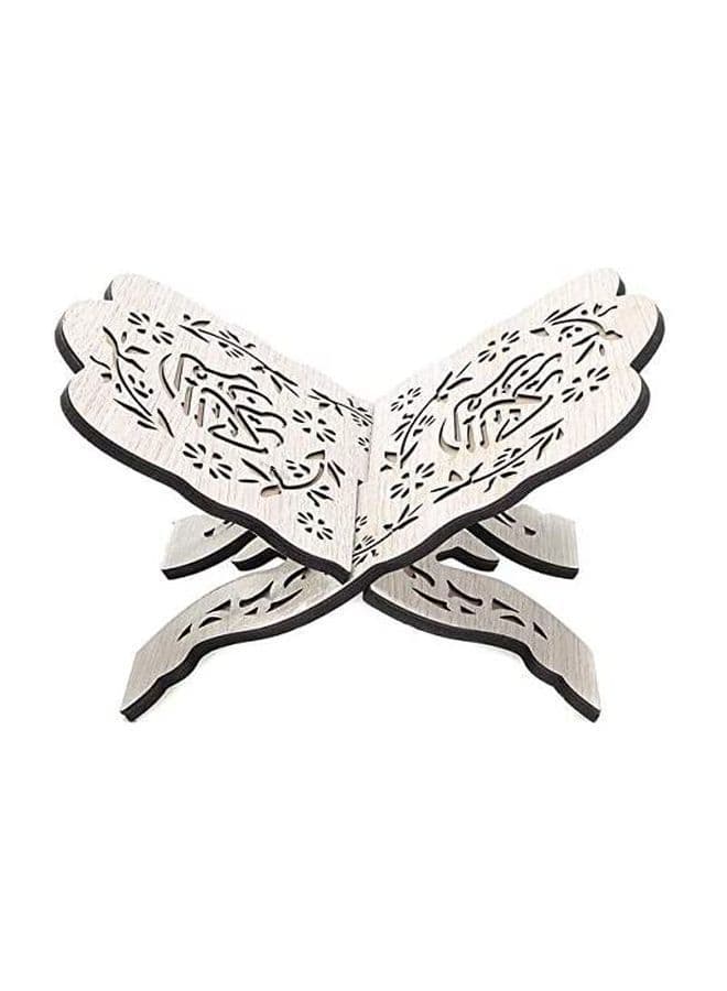 Wooden Quran Holder White 19 x 29.5 0.5cm