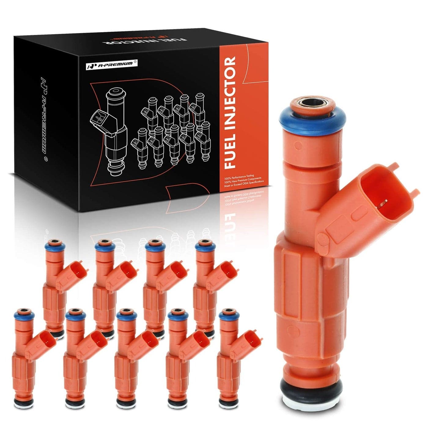 APremium 10 Pcs Fuel Injectors Compatible with Ford F250 F350 F450 F550 Super Duty 20002004 Excursion 20002005 E350 Econoline Club Wagon E350 Super Duty E450 Econoline Super Duty Gas