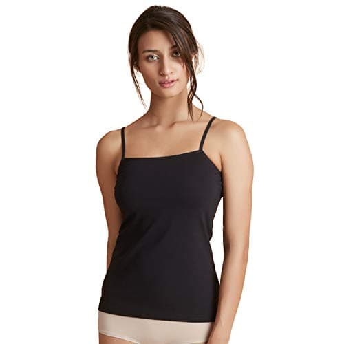 Zivame Cotton Women's Regular Fit Camisole Black Large