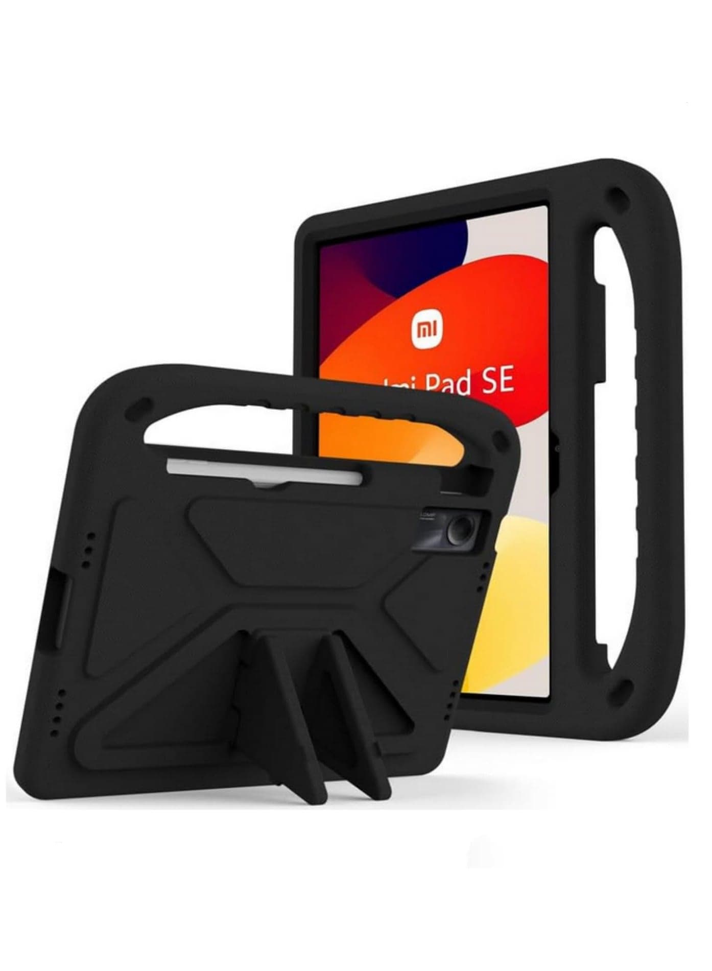 Shockproof Lightweight Durable EVA Foam Tablet Cover for Xiaomi Redmi Pad SE 11 Inch 2023 Model with Handle Bracket Kids Friendly Protection Case